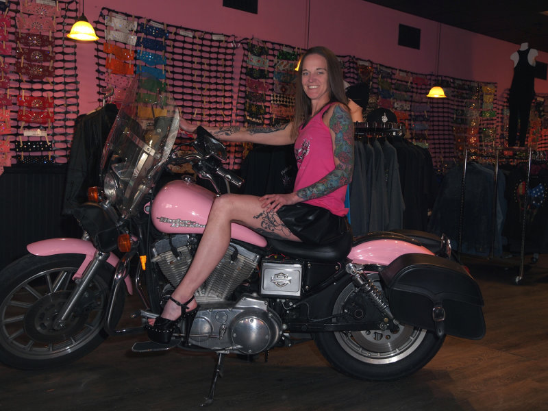 It Looks Like Rachel Is Gonna Take Becki's Harley For A Ride...