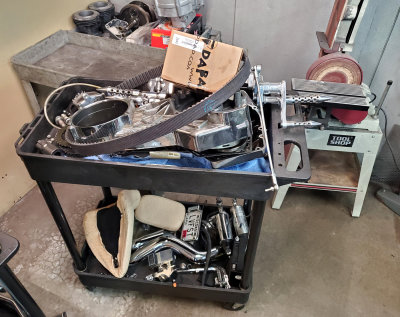And Another Cart Of Parts...I Never Did See The Tires/Wheels Or Painted Parts.