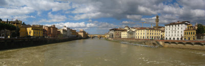 The Arno from ponte alle Grazie