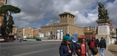 Piazza Venezia from foot of the Vittoriano
