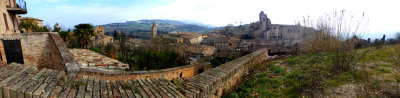 Urbino from the Parco della Resistenza, a 180 degree panoramic view