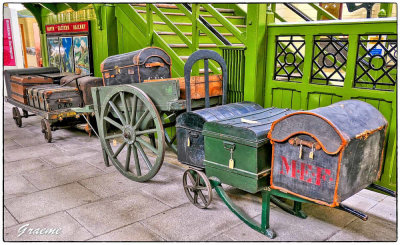 Old Luggage Trunks and Carts