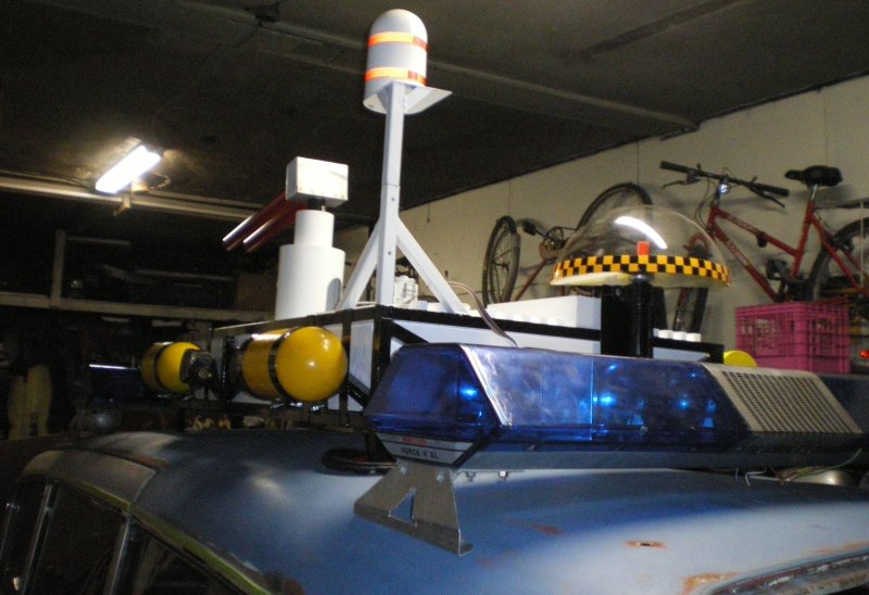 Testing equipment on the car