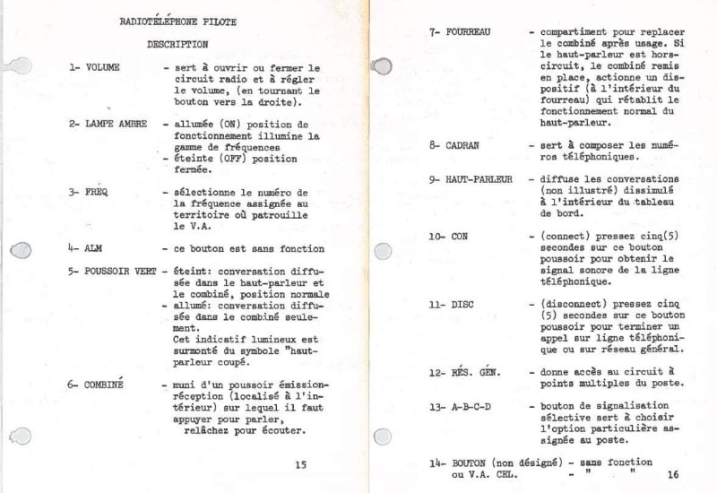 Radio original police S.Q. 1970 Info 