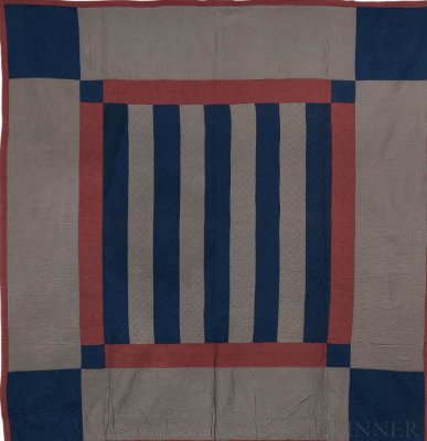 126: Bars-Lancaster, PA c. 1920 76x74 wool