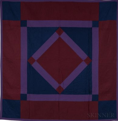 129: Center Diamond-Lancaster, PA c. 1930 83x80 wool