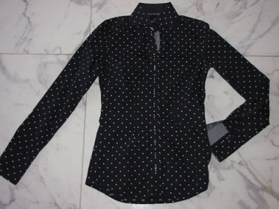 34 CAVALLARO stippen stretch blouse 18,50
