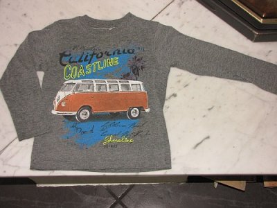 98-104 VOLKSWAGEN bus longsleeve 12,00