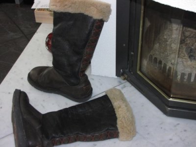 38 leren UGGS bruin 45,00