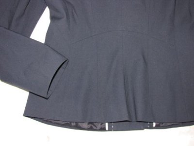 36 EXPRESSO blauw colbert akant overbelicht