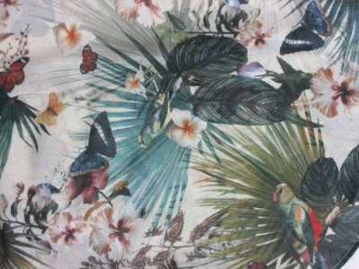36 H&M vogel vlinder blouse detail