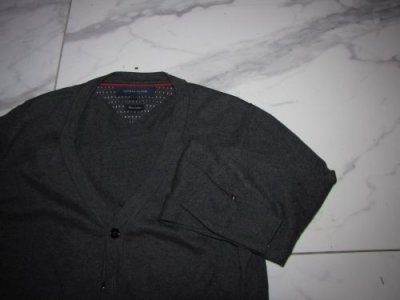 large TOMMY HILFIGER antraciet vest detail