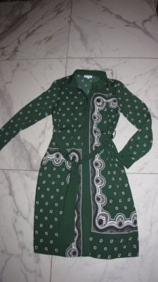 36 WAREHOUSE groene jurk 20,00