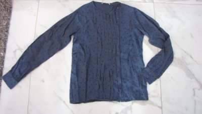 34-36 BY BAR blauwe blouse xs 19,00