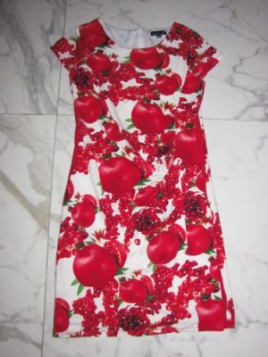 40 SMASHED LEMON  rood wit jurk large 25,00