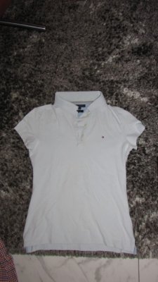36 TOMMY HILFIGER witte polo 16,50 