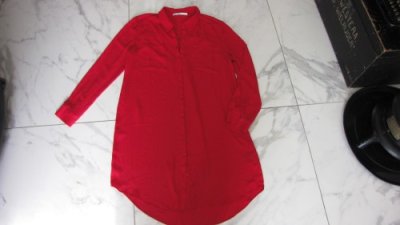 40 STEPS jurk - lange blouse rood 20,00