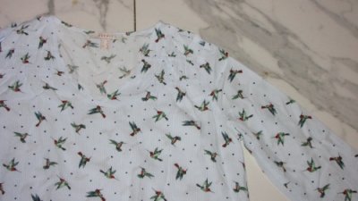 36 ESPRIT vogel blouse detail