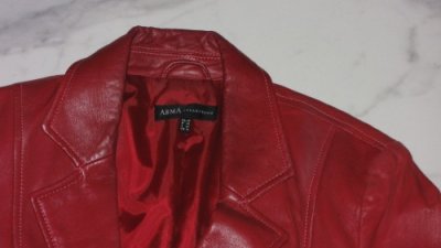 40 ARMA leren jas detail