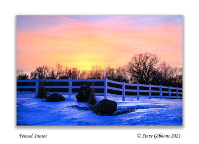Fenced Sunset