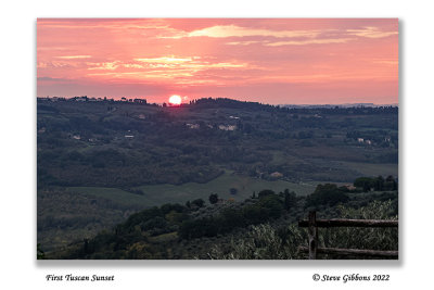 First Tuscan Sunset