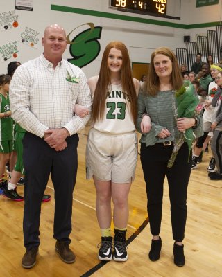 2020-01-27 Seton girls basketball senior night