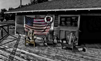 Flag and chairs black and white.jpg