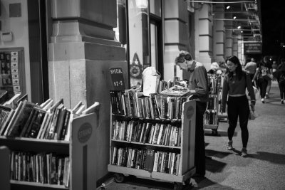 Late Night Browsing at Strand Bookstore