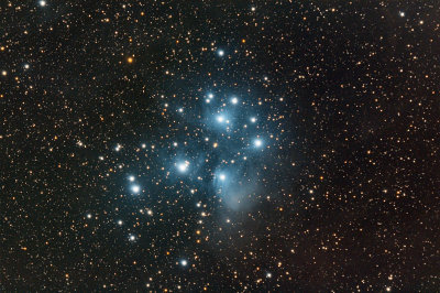 M45 - Pleiades or Seven Sisters open cluster