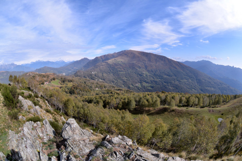 View from Monte Biogorio on Monte Bar