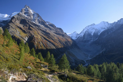 Besso & valley with glacier