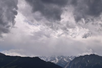 Storm clouds approaching Verbier