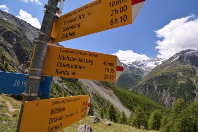 Mid-way between Grchen and Zermatt