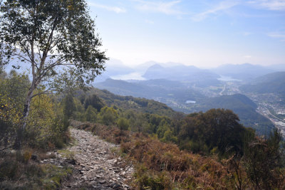 South view from ascent to Monte Bigorio