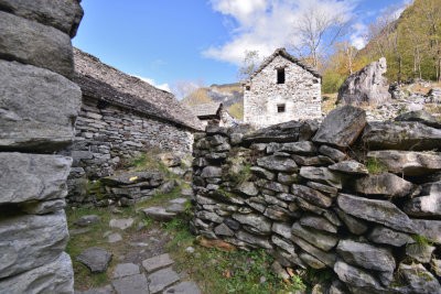 Stone houses in Val Verzasca