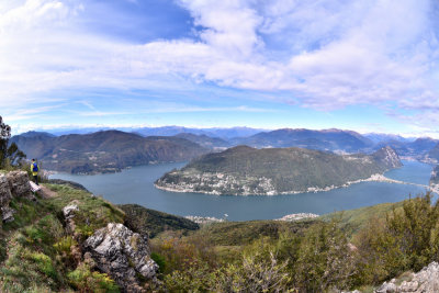 View from Monte Dan Giogio on Lago de Lugano