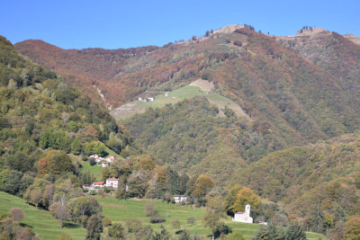 View form Muggio on San Giovanni chapel