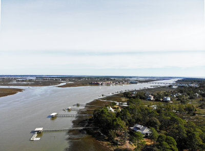 Folly River looking north from 200 feet