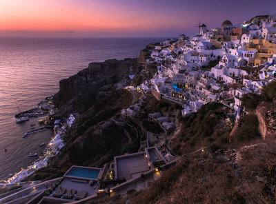 Last light on Oia