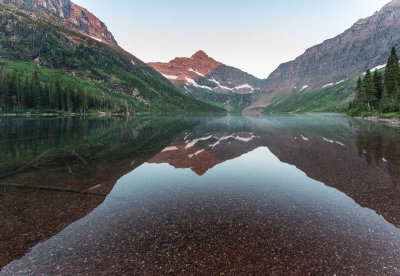 Sunrise at Upper Two Medicine Lake