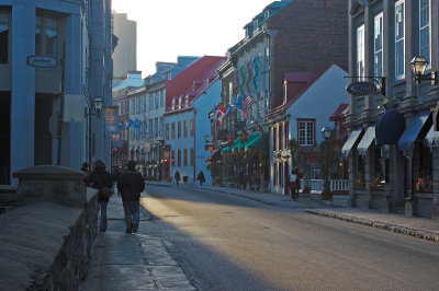 Dans les rues du vieux-Québec