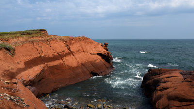 Les rochers rouges de Grosse-Île