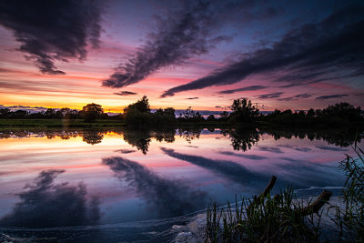 Sunset Reflections - River Shannon