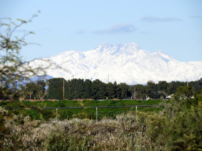 SNOW OUTSIDE OF PHOENIX ARIZONA