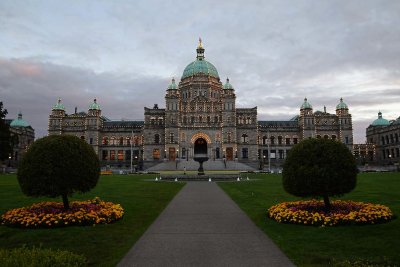 Victoria Parliament At Dusk