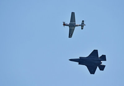 The Old & The New: F-35 and P-51