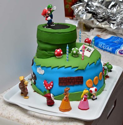 Mario Cake Side