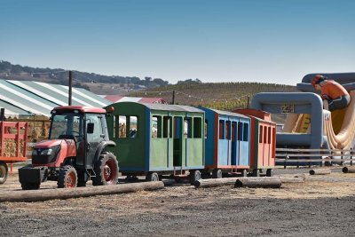 Tractor Pulled Train