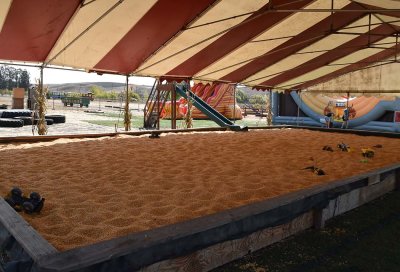 Corn Kernel Pit With Slide
