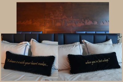 Castle Headboard and Pillows